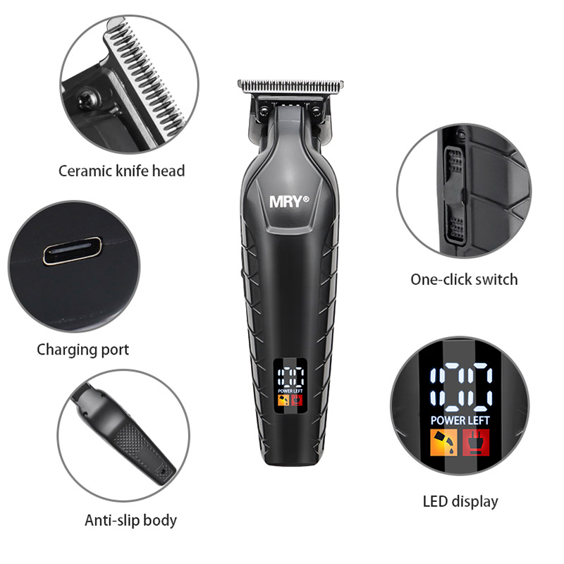 Набор машинок для стрижки волос из нержавеющей стали MR 727 для дома и салона