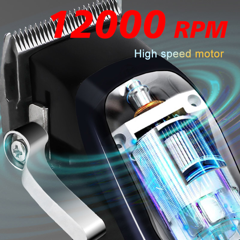 MR-2023 Машинка для стрижки волос Fade из нержавеющей стали с DLC-покрытием