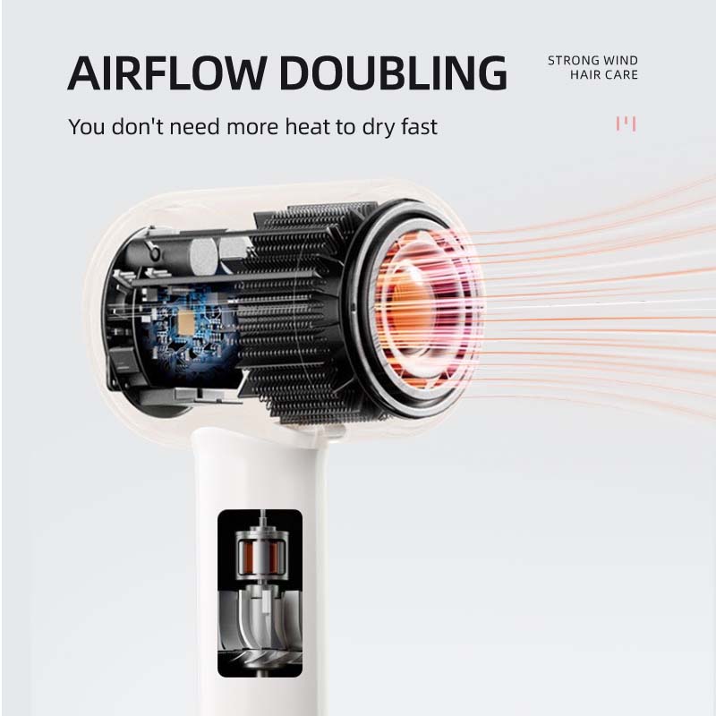 MR3043 Мощный бесщеточный высокоскоростной фен для ухода за волосами