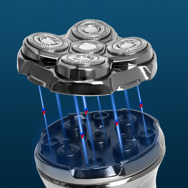 RQ-8307 Перезаряжаемая роторная бритва для влажного и сухого бритья для точного бритья RQ-8307 Перезаряжаемая роторная бритва для влажного и сухого бритья для точного бритья