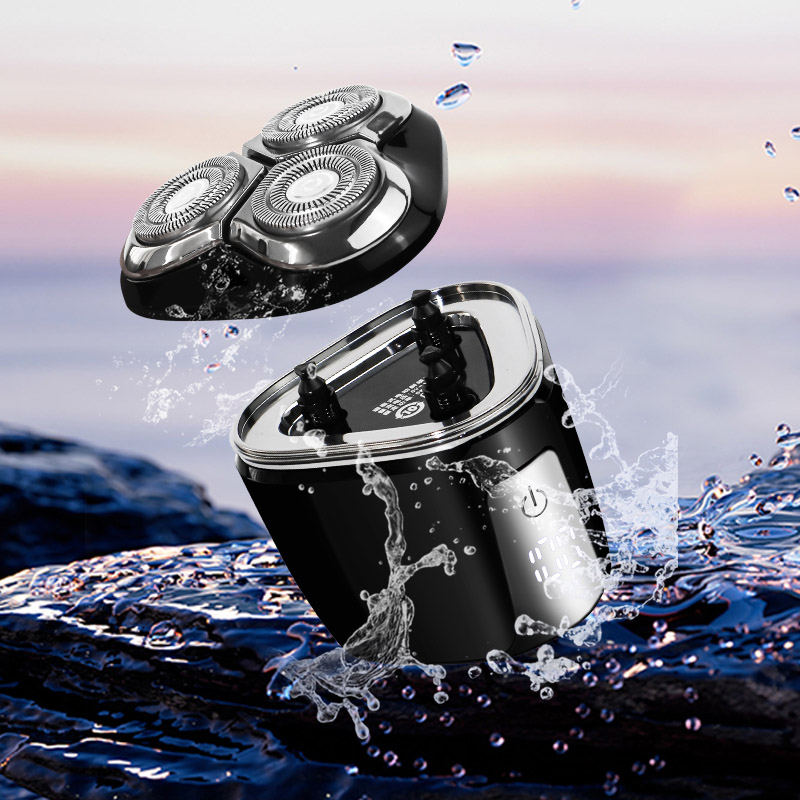 RQ-8916 Мужская электробритва с тремя головками, перезаряжаемая, водонепроницаемая, с плавающей головкой